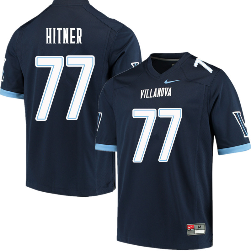 Men #77 Brandon Hitner Villanova Wildcats College Football Jerseys Sale-Navy